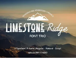 Limestone Ridge Display Sans Duo font