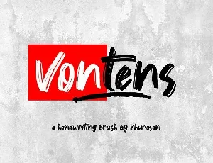 Vontens Brush font