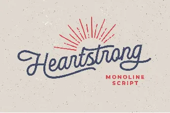 Heartstrong font