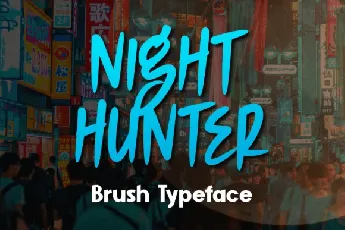 Night Hunter Display font