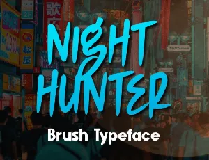 Night Hunter Display font