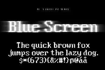 Blue Screen Personal Use font