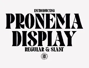 Pronema Serif font