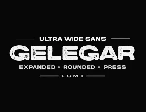 Gelegar font