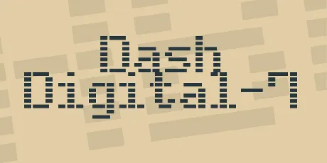 Dash Digital-7 font