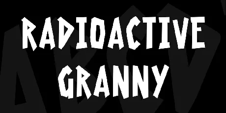 Radioactive Granny font