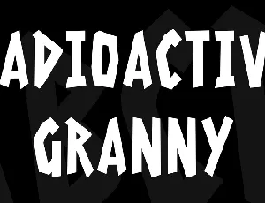 Radioactive Granny font