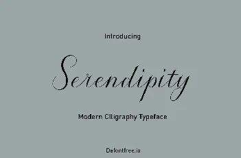 Serendipity font