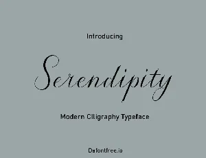 Serendipity font