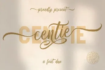 Centie Calligraphy Duo font