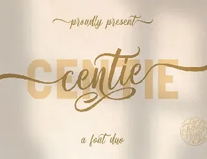 Centie Calligraphy Duo font