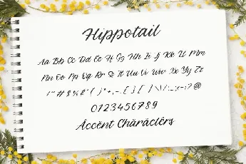 Hippotail Handwritten font