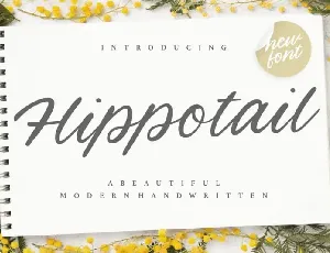 Hippotail Handwritten font