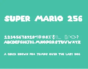 Super Mario 256 font