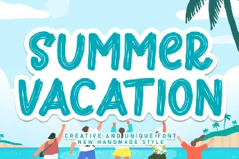 Summer Vacation Brush font