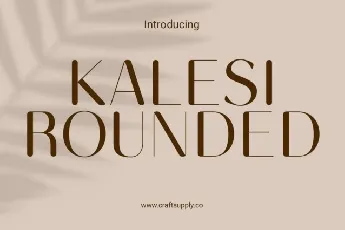 Kalesi Rounded font