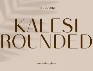 Kalesi Rounded font