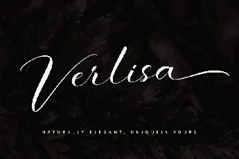 Verlisa - Personal use font