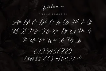 Verlisa - Personal use font