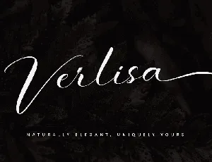 Verlisa - Personal use font