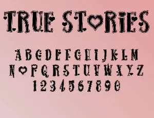 True Stories font