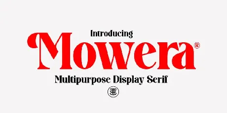 Mowera font