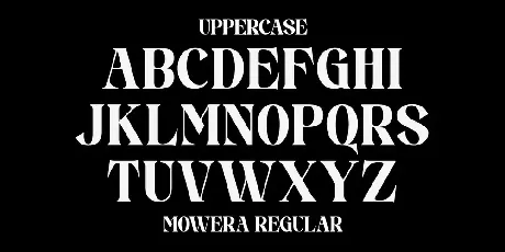 Mowera font