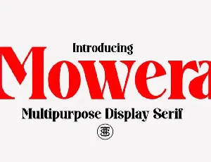 Mowera font