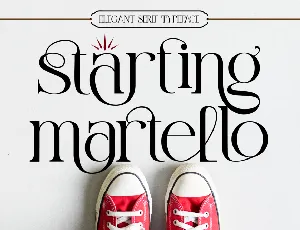 starting martello demo font