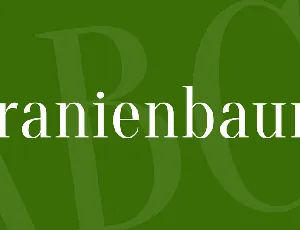 Oranienbaum font