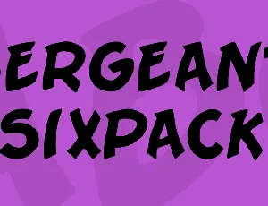 Sergeant SixPack font