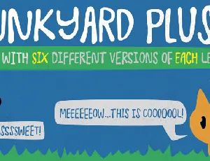 Junkyard Plush font