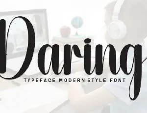 Daring Script font