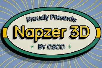 Napzer 3D font