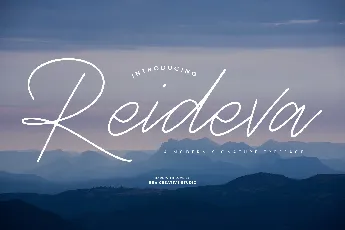 Reideva Personal Use font