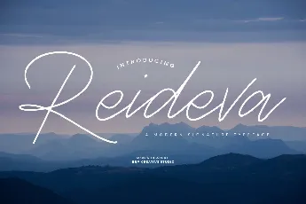 Reideva Personal Use font