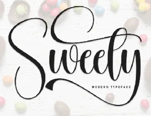 Sweety Calligraphy font