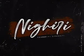 Nighiri Handbrush Script font