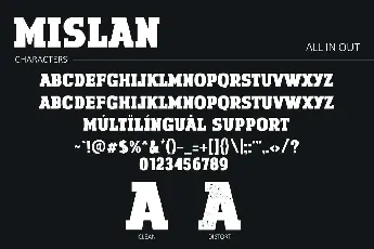 Mislan font