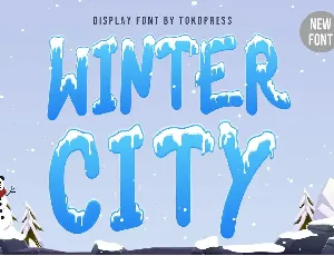 Winter City font
