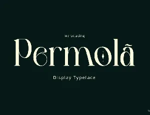 Permola Display font