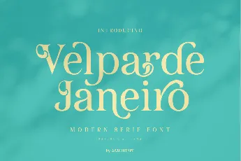 Velparde Janeiro font