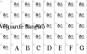 Velparde Janeiro font