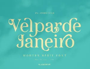 Velparde Janeiro font