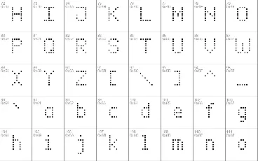 Enhanced Dot Digital-7 font