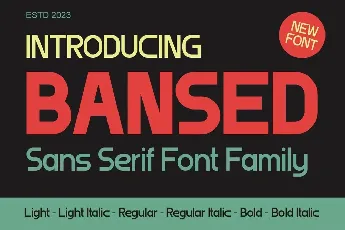 Bansed font