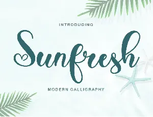 Sunfresh font