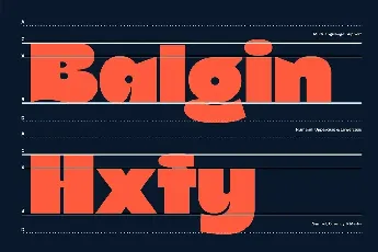 Balgin Family font