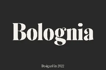 Bolognia font