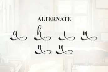 School Script font